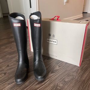 Hunter Sandhurst Boot Matte Black
